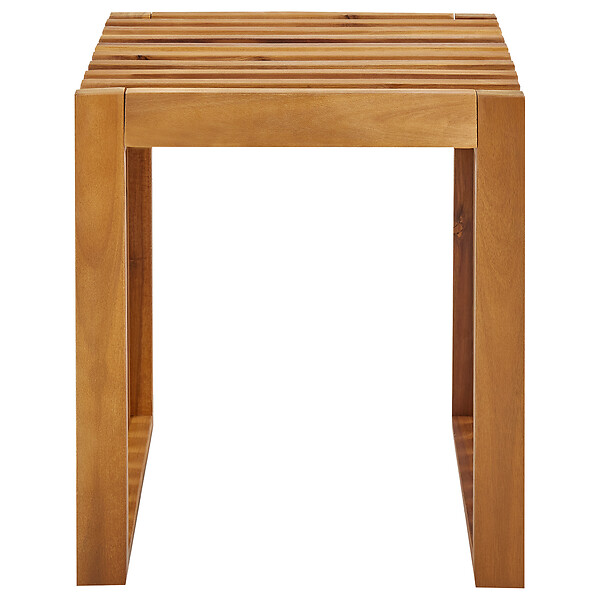BELIANI - Lot de 2 tabourets de jardin BELLANO Acacia Marron - large