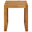 BELIANI - Lot de 2 tabourets de jardin BELLANO Acacia Marron - vignette