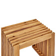 BELIANI - Lot de 2 tabourets de jardin BELLANO Acacia Marron - vignette