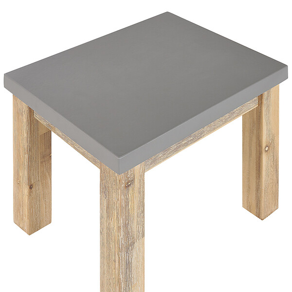 BELIANI - Lot de 2 chaises de jardin OSTUNI Béton Gris - large