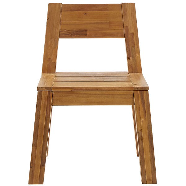 BELIANI - Lot de 4 chaises de jardin LIVORNO Acacia Marron - large