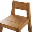 BELIANI - Lot de 4 chaises de jardin LIVORNO Acacia Marron - vignette
