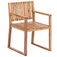 BELIANI - Lot de 2 chaises de jardin avec coussins SASSARI PREMIUM Bois d'acacia certifié Vert clair - vignette