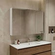 HABITAT ET JARDIN - Meuble Salle de Bain avec Miroir "Bari 100" - 97 x 16 x 66 cm - Matte White - vignette
