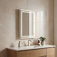 HABITAT ET JARDIN - Miroir Décoratif en Bois "Craft 60 x 90 v2" - 60 x 10 x 90 cm - Matte White - vignette