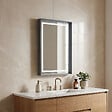 HABITAT ET JARDIN - Miroir Décoratif en Bois "Craft 60 x 90 v2" - 60 x 10 x 90 cm - Matte Anthracite - vignette