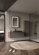 HABITAT ET JARDIN - Miroir Décoratif en Bois "Craft 60 x 90 v2" - 60 x 10 x 90 cm - Matte Anthracite - vignette