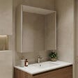 HABITAT ET JARDIN - Meuble Salle de Bain avec Miroir "Arno 60" - 60 x 16 x 66 cm - Cashmere - vignette