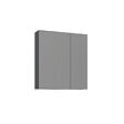 HABITAT ET JARDIN - Meuble Salle de Bain avec Miroir "Bari 60" - 60 x 16 x 66 cm - Matte Anthracite - vignette