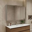 HABITAT ET JARDIN - Meuble Salle de Bain avec Miroir "Bari 100" - 97 x 16 x 66 cm - Matte Cashmere - vignette