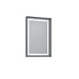 HABITAT ET JARDIN - Miroir Décoratif en Bois "Craft 60 x 90 v2" - 60 x 10 x 90 cm - Matte Grey - vignette