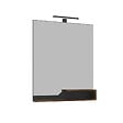 HABITAT ET JARDIN - Miroir Décoratif en Bois "Galia 80" - 60 x 14 x 100 cm - Dark Walnut - vignette