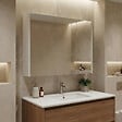HABITAT ET JARDIN - Meuble Salle de Bain avec Miroir "Arno 80" - 79 x 16 x 66 cm - White - vignette