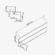 TECNOPROFILS - Profil d'Angle PVC Clipsable 8 mm - Longueur 2.60 m - Blanc - vignette