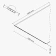 MON MARCHE DECO - Panneau Douche PVC Marbre Calacatta - L. 240 x l. 100 x ép. 1 cm - vignette