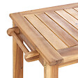 BELIANI - Chariot à boissons de jardin SASSARI II Bois d'acacia certifié Marron clair - vignette