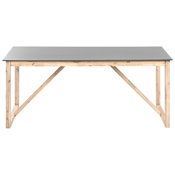 BELIANI - Table de salle à manger de jardin NOTTERI 180 cm 90 cm Béton Gris - large