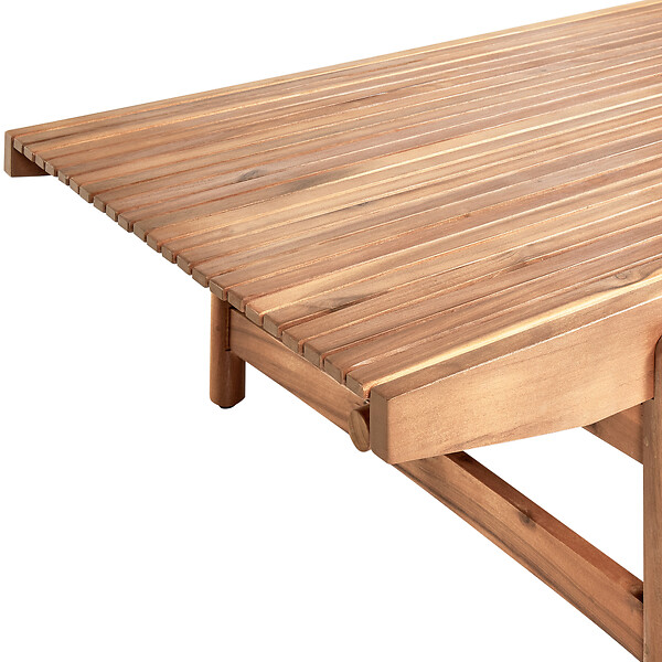 BELIANI - Table basse de jardin GIAVENO 145 cm 79 cm Acacia Marron - large