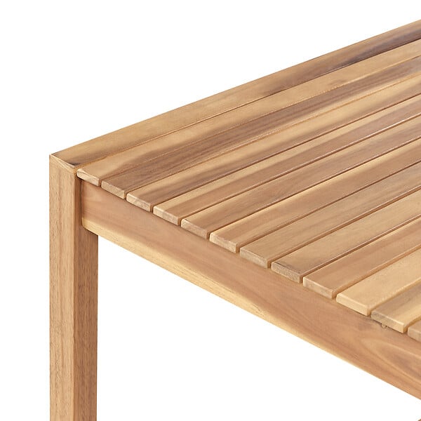 BELIANI - Table de salle à manger de jardin SASSARI II 180 cm 90 cm Bois d'acacia certifié Marron clair - large