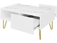 HABITAT ET JARDIN - Table basse "Narine L" - 97 X 45 X 65 cm - Blanc - vignette