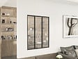 HABITAT ET JARDIN - Verrière atelier en aluminium "Panorama" - 90 x 105 cm - Noir - vignette
