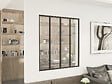 HABITAT ET JARDIN - Verrière atelier en aluminium "Panorama" - 120 x 130 cm - Noir - vignette