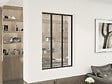 HABITAT ET JARDIN - Verrière atelier en aluminium "Panorama" - 90 x 130 cm - Noir - vignette