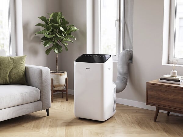 HABITAT ET JARDIN - Climatiseur mobile WIFI 12000 BTU chaud et froid - 35 m2 - large