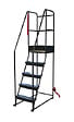 FIMM - Escabeau roulant étroit 5 marches 150 kg - FIMM - 830008730 - vignette