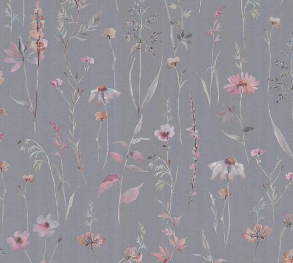 AS CREATION - Pv/int champetre fd gris - large