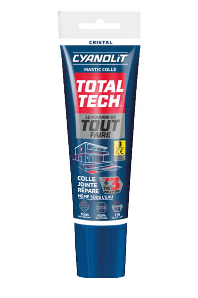 CYANOLIT - Mastic-colle polymère Koltout Ultra Cristal Tube 125ml - large