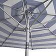 HAPPY GARDEN - Parasol droit BANDOL rond 2,70m de diamètre à rayures bleues - vignette