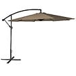 HAPPY GARDEN - Parasol déporté OAHU rond 3m de diamètre taupe - vignette