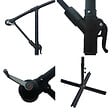 HAPPY GARDEN - Parasol déporté OAHU rond 3m de diamètre gris + housse - vignette