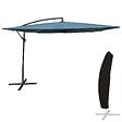 HAPPY GARDEN - Parasol déporté MOLOKAI carré 2,7x2,7m bleu gris + housse - vignette