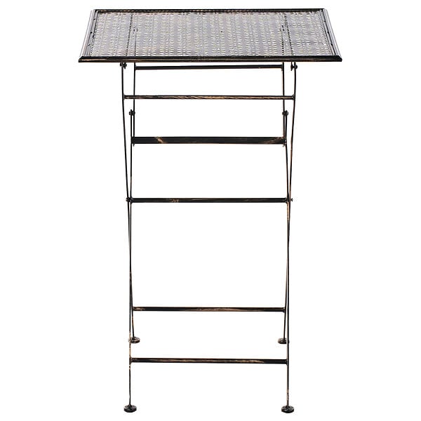 BELIANI - Table de bar de jardin BORMIO 60 cm 60 cm Métal Noir - large