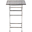 BELIANI - Table de bar de jardin BORMIO 60 cm 60 cm Métal Noir - vignette