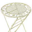 BELIANI - Table de bar de jardin BIVIO 60 cm 60 cm Métal Vert clair - vignette