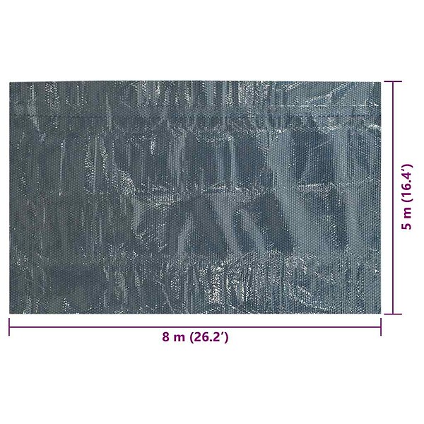 VIDAXL - vidaXL Film solaire de piscine flottant PE 800x500 cm Noir et bleu - large