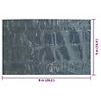 VIDAXL - vidaXL Film solaire de piscine flottant PE 800x500 cm Noir et bleu - vignette