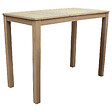 HAPPY GARDEN - Mange debout ARUBA en acacia massif 4 places - coussins gris - vignette