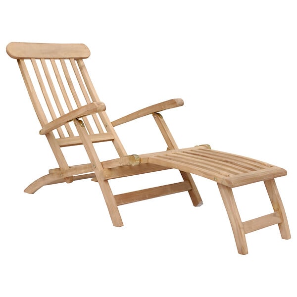 HAPPY GARDEN - Transat pliant 153cm en teck LOMBOK - large
