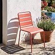 OVIALA - Chaise de jardin en métal argile - Palavas - vignette