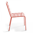 OVIALA - Chaise de jardin en métal argile - Palavas - vignette