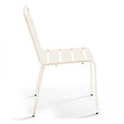 OVIALA - Chaise de jardin en métal ivoire - Palavas - vignette