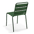 OVIALA - Chaise de jardin en métal vert forêt - Palavas - vignette