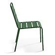 OVIALA - Chaise de jardin en métal vert forêt - Palavas - vignette