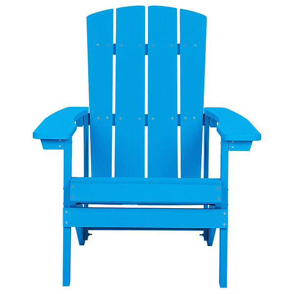 BELIANI - Chaise de jardin ADIRONDACK Bleu - large