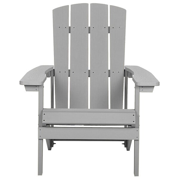 BELIANI - Chaise de jardin ADIRONDACK Gris clair - large