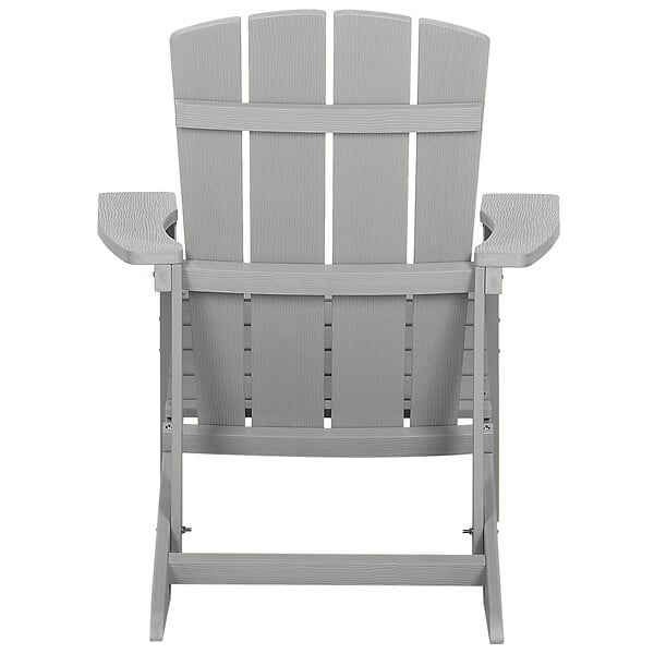BELIANI - Chaise de jardin ADIRONDACK Gris clair - large